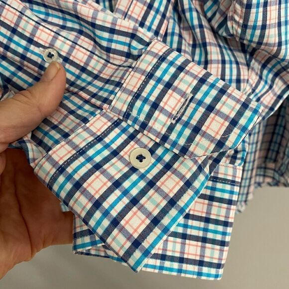 Southern Tide Plaid Long Sleeves Botton Down Shirts Men Size L - Picture 4 of 8